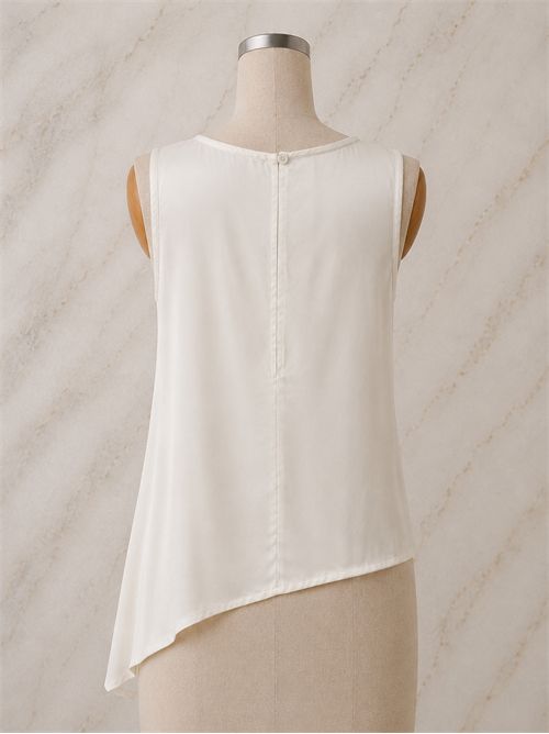 top silky sbieco ANGELA DAVIS | SP9AR12AVORIO